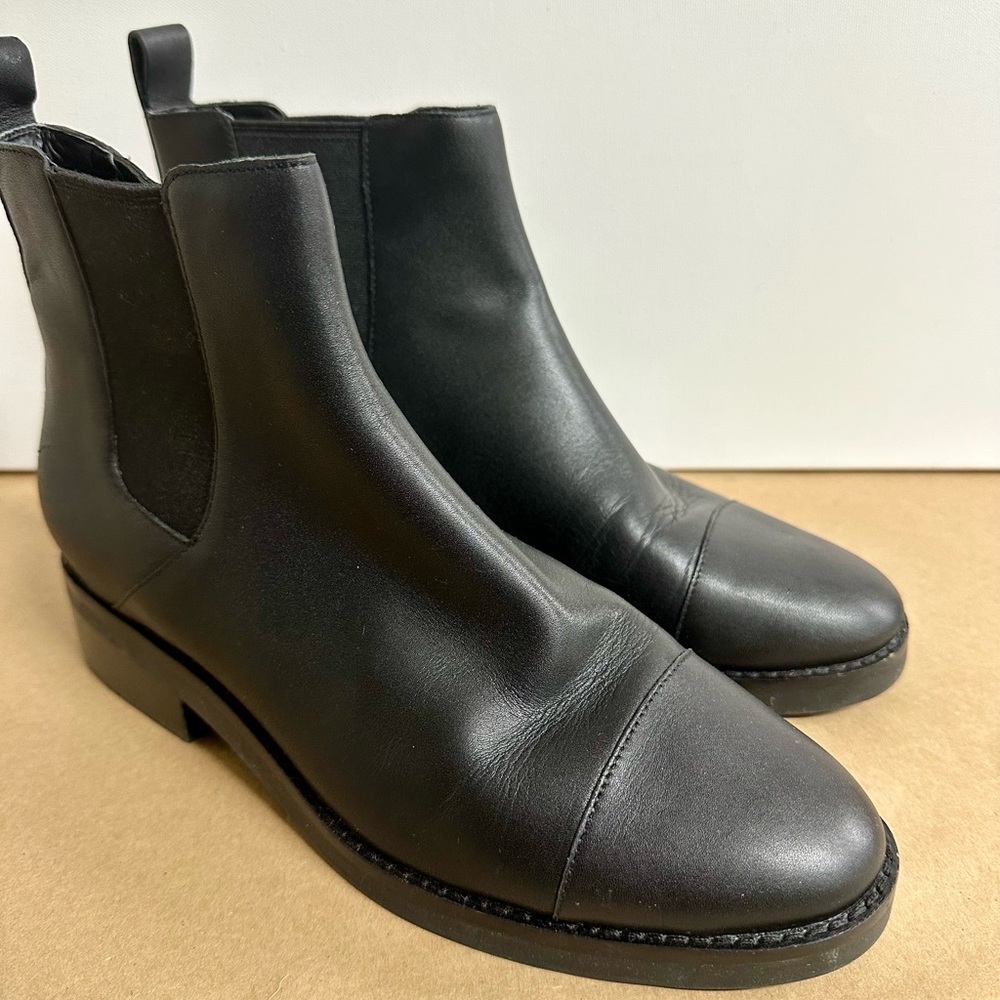 Black Leather Cole Haan Ankle Boots